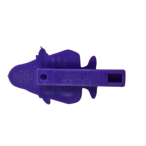 1981 McDonald's Grimace Plastic Purple Toy Whistle Character Vintage Happy Meal - Picture 2 of 2
